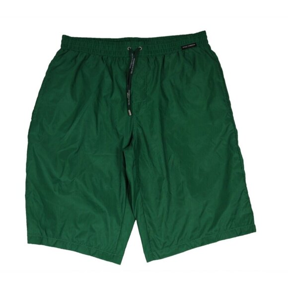 Dolce & Gabbana Beachwear Mens Swim Trunks US Medium Green Nylon BEach Shorts